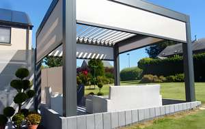 Persiana de Gazebo motorizada de aluminio para exteriores OEM, pérgola de aluminio 3x3 3x4 4x4 3x6 4x6 <span class=keywords><strong>6x3</strong></span> 6x4m para Villa exterior - Product Image 6