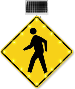 Señalización Vial Solar LED Electrónica para Cruce Peatonal, Señalización Vial Solar Intermitente, Gran Venta 2024 - Product Image 1