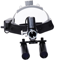 Loupe dentaire chirurgicale médicale avec lampe de fonctionnement 8x phare bandeau complet Source de lumière LED Source d'alimentation électrique