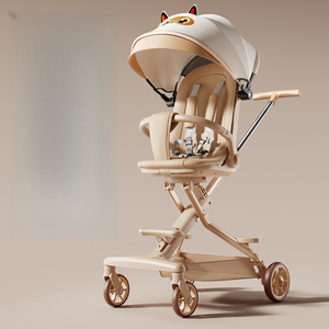 Poussette bébé légère et pliable 3 en 1 avec système de voyage assis et couché, poussette compacte pour nourrissons et tout-petits, vente en gros - Product Image 1