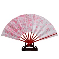 Éventail pliant en bambou de 28 cm, imprimé sur mesure, bord laqué, accessoire de danse portatif