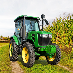 รถแทรกเตอร์ขนาดเล็กจีน ขับเคลื่อน 4 ล้อ 80 แรงม้า 100 แรงม้า พร้อมที่ตักด้านหน้าและหลังขุด  เครื่องยนต์ 4x4 สำหรับการเกษตร - Product Image 1