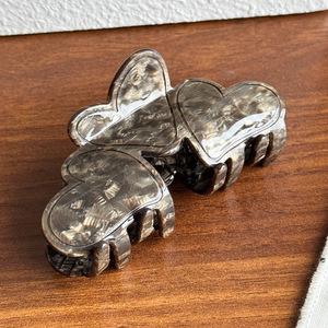 Nuevo Estilo, Pinza para el Cabello de Moda, Accesorios Dulces para el Cabello, Pinza de Acetato Color Esmerilado con Forma de Corazón para Mujer - Product Image 6