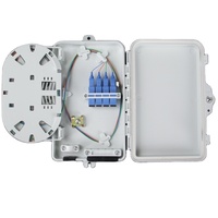 Kotak Distribusi Fiber FTTH Termination Box 16 Core Outdoor ABS NAP FDB ODP Caja PLC Splitter Putih