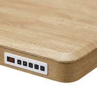 Bureau debout GLK K3003, bureau de bureau réglable en hauteur avec porte-tablette et porte-gobelets