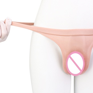 Culotte en silicone souple pour travestis, jouet sexuel pour adultes, sous-vêtement transgenre, string réaliste avec vagin pour homme, femme, plaisir gay - Product Image 1