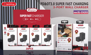 Cargador Rápido de Doble Puerto <span class=keywords><strong>Solma</strong></span> Family Design KC CB CE de 25 W, Cargador de Supercarga para Teléfono para Samsung Xiaomi iPhone - Product Image 4