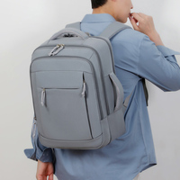 Sac à dos élégant et spacieux pour ordinateur portable, imperméable, portable et durable, avec port USB, idéal pour les trajets quotidiens et les voyages d'affaires