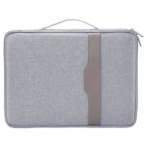 Bubm bolsa para macbook de 13 13.3 polegadas, bolsa multifuncional para laptop com alça, pochette, funda para portatil