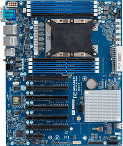 Carte mère de serveur MU71 SU0 à socket unique pour processeur Xeon, 8 emplacements DDR4, mémoire multicanal, emplacements PCIe Gen3 x16, carte mère de station de travail - Product Image 1