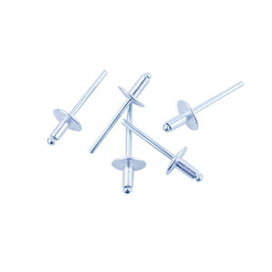 Rivets personnalisés à grande bride, rivets aveugles à tête dôme en aluminium, rivets aveugles à extrémité ouverte - Product Image 2