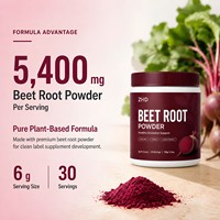 Fabricant de poudre de racine de betterave OEM |   Usine certifiée GMP FSSC |   Complément alimentaire à haute dose de 5400 mg pour la circulation sanguine, marque privée