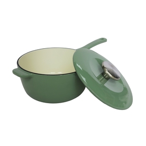 2026 Petite marmite de cuisson en fonte verte durable pour aliments pour bébés, faitout en fonte robuste - Product Image 1