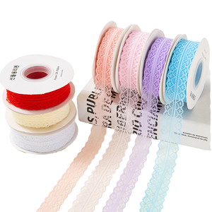 ริบบิ้นลูกไม้สไตล์เกาหลี DIY ขนาด 3 ซม. เป็นมิตรกับสิ่งแวดล้อม ยาว 25 หลา สำหรับห่อดอกไม้ บรรจุภัณฑ์ วัสดุโพลีเอสเตอร์ ตัดได้ ใช้สำหรับทำขนมเค้ก ฮาโนก้า - Product Image 1