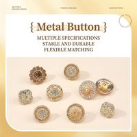 Boutons-pression personnalisables en alliage plaqué de forme spéciale, style rétro unique, lavables, à dos plat, pour jeans, motif champignon et diamant, vente en gros