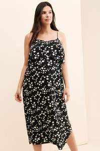 Abito da allattamento floreale per la maternità |   Abito Premaman <span class=keywords><strong>in</strong></span> Spandex/Cotone con Scollo a Barca e Spacco Laterale per Allattamento - Product Image 5