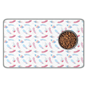 Tappetini <span class=keywords><strong>per</strong></span> Alimentazione <span class=keywords><strong>Cani</strong></span> e Gatti HIPHOPPET 12"x20" Antiscivolo Portatili Impermeabili Sotto Ciotole <span class=keywords><strong>per</strong></span> Animali Domestici che Bevono con Difficoltà - Product Image 2