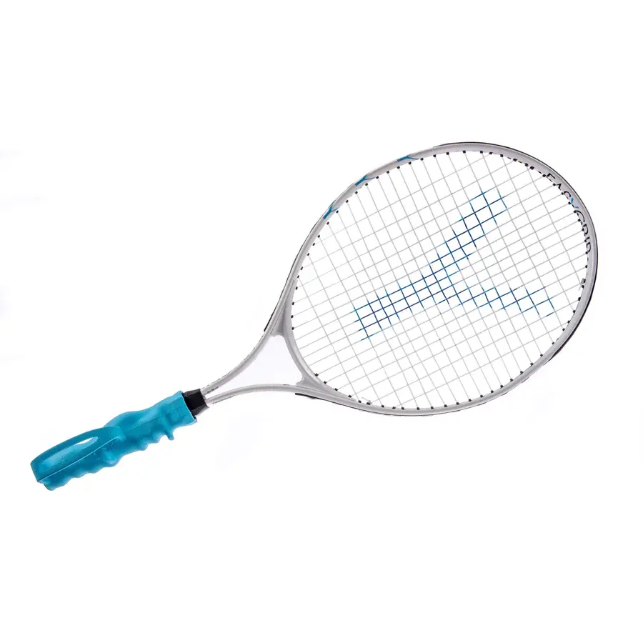 Raket Junior biru masuk levelTennis untuk orang dewasa dengan pegangan ergonomis untuk belajar pelatih dan latihan