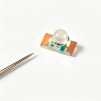 Lentille dôme 0603, LED SMD verte 30 degrés, perle lumineuse à capteur focalisé