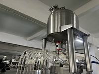 Empaquetadora automática de líquidos de sellado lateral de 4 líneas múltiples