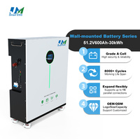Sistema de Batería de Almacenamiento de Energía Solar para el Hogar JM Factory 600Ah 628Ah 30kWh 32kWh Powerwall, Batería de Almacenamiento de Energía Lifepo4 de 48V 600Ah