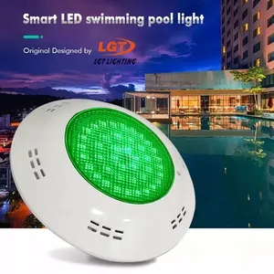 Material de PC de alta calidad AC12V 35W fuente Led de agua subacuática flotante RGB IP68 luces de piscina impermeables