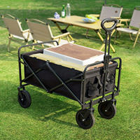 Carritos Plegables para Acampar al Aire Libre con Ruedas, Carritos Plegables Prácticos, Carrito de Compras, Carrito para Acampar