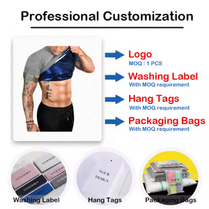 Traje Deportivo YiQun para <span class=keywords><strong>Hombre</strong></span>, Camiseta de Manga Corta, <span class=keywords><strong>Chaleco</strong></span> Moldeador, Compresión Abdominal, Ropa de Yoga, <span class=keywords><strong>Chaleco</strong></span> Corsé, Camiseta Ajustada para <span class=keywords><strong>Hombre</strong></span> - Product Image 3