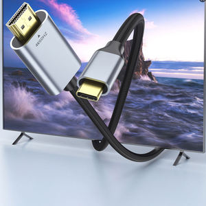 Xput 4K 60Hz Tipo C <span class=keywords><strong>USB</strong></span> C <span class=keywords><strong>a</strong></span> <span class=keywords><strong>HDMI</strong></span> HDTV <span class=keywords><strong>TV</strong></span> <span class=keywords><strong>Adaptador</strong></span> de video Cable Convertidor <span class=keywords><strong>para</strong></span> proyector Home Office Audio Video HDTV - Product Image 2
