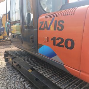 Hitachi zx120 משומש מחפר adora backhoe 12 טון במלאי הסורק מעופר הידראולי מכונת dozer - Product Image 6