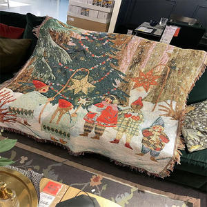 Cây giáng sinh sofa chăn bảng giáng sinh bài viết trang trí bầu không khí đạo cụ nhiếp ảnh mùa Đông Bắc Âu tấm thảm - Product Image 3