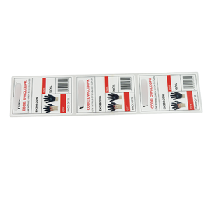 Etiquetas autoadhesivas de alta adhesión de tamaño S/<span class=keywords><strong>M</strong></span>/<span class=keywords><strong>L</strong></span>/XL, etiquetas adhesivas de código de barras para guantes, ropa, Comestibles, supermercados - Product Image 1