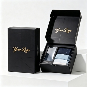 Boîtes en carton ondulé mat laminé avec insert, impression personnalisée de votre logo, emballages écologiques pour sous-vêtements masculins - Product Image 1