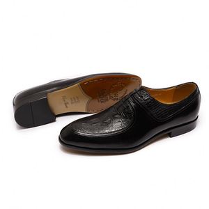 Chaussures Oxford pour hommes de haute qualité, fabriquées à la main en Italie, en cuir véritable - Product Image 4