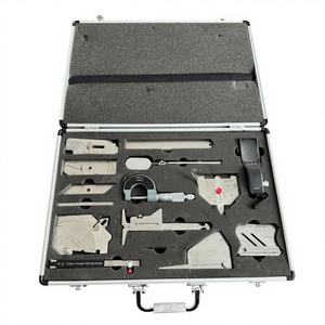 13-Piece Stainless Steel Weld Gauge Measure Kits Metric Units Welding <span class=keywords><strong>Inspection</strong></span> Tool Sets for Combined Suit - Product Image 1
