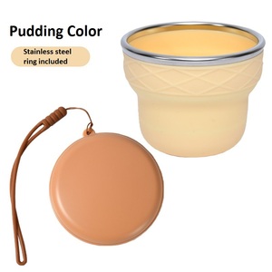 200ml Fun Ice Cream Cone Collapsible Silicone <b>Cup</b> <b>with</b> Direct Drinking <b>Lid</b> Leak-Proof & Eco-Friendly - Product Image 6