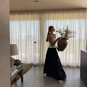 <span class=keywords><strong>Tende</strong></span> in Tulle di lino testurizzate per camere da letto, rivestimenti per finestre eleganti e traspiranti - Product Image 2