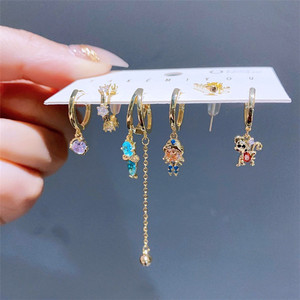 SP Fairy Tale Collection set di <span class=keywords><strong>gioielli</strong></span> eleganti 6 pezzi orecchini a cerchio principessa zircone - Product Image 5