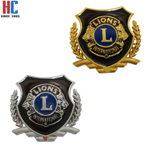 Spilla in metallo smaltato placcato oro moderno personalizzata, produzione da 20 anni, con emblema LEO CLUB Lions Club per regali artigianali - Product Image 5