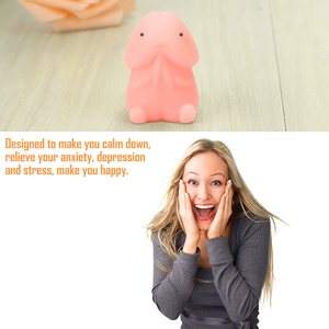 Hot Soft Small Slow <b>Rebound</b> Mochi Dingding Squishy Focus Squeez Pressure Abreact Healing Fool Fun Joke Toy Party Gift - Product Image 3