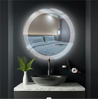 Smart LED Modern Stainless Sensor Switch Anti-Fog Dimmable Wall Mounted Backlit Vanity Mirror