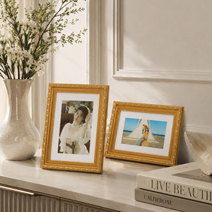 Hot Sale PS Foam 6" 7" 8" 10" A4 Photo <b>Frame</b> <b>Gold</b> and White Rectangular Picture <b>Frame</b> - Product Image 5
