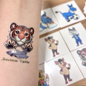 カスタマイズ可能 ホワイト キッズ テンポラリー 防水 水転写 タトゥー 顔・体用 おしゃれな ペーパーステッカー オリジナルタトゥー - Product Image 4