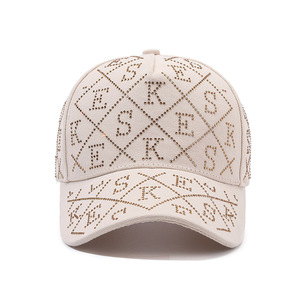 2025 Primavera Verano gorra de béisbol de moda con letras de diamantes de imitación gorra de protección solar de moda todo-fósforo red tentación roja nuevo <span class=keywords><strong>INS</strong></span> - Product Image 2
