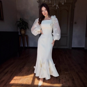 Nouvelle Robe Florale Printemps 2026 Tendance Décontractée Imprimé Fleurs de Cerisier pour Femme - Product Image 2