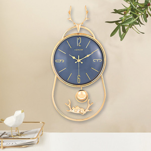Stylish Wall <b>Clock</b> Analog <b>Battery</b> Powered Silent Decorative <b>Clock</b> For Living Room Bedroom Hotel Lobby - Product Image 4