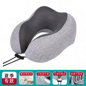 Almohada de Viaje de Goma con Logotipo Personalizado, Almohada de Avión en Forma de U Portátil con Impresión de Serigrafía para Regalos Promocionales - Product Image 4