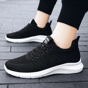Men's stylish fly-embroidered lace-up running shoes comfortable and casual for <b>coaches</b> hiking and walking - Product Image 5