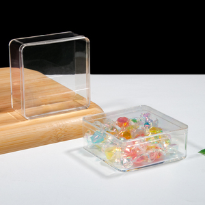 Contenitore angolare trasparente 8.5cm X 3.5cm per gioielli con perline per caramelle per zucchero Snack - Product Image 1