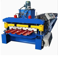 Máquina laminadora de placa metálica Máquina prensadora de tejas para paneles de techo LBR Máquina de fabricación de cartón corrugado 686